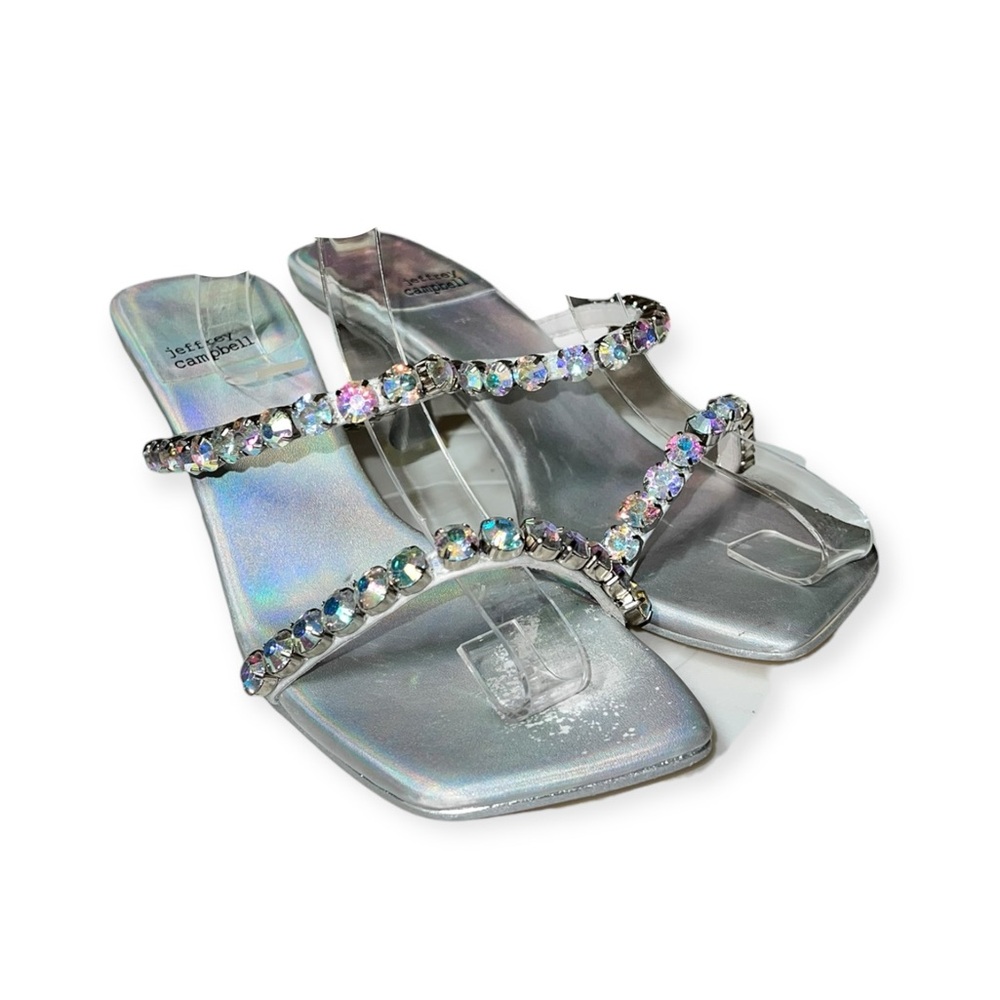 🌻Jeffrey Campbell Mrs Big Slide Sandal SPLIT-SIZE 7 -7.5 >> PLEASE READ